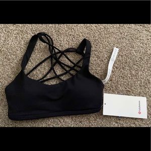 NWT lululemon free to be wild black bra